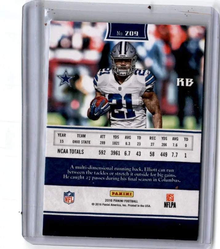 2016 Panini #209 Ezekiel Elliott RC - Football Card Single
