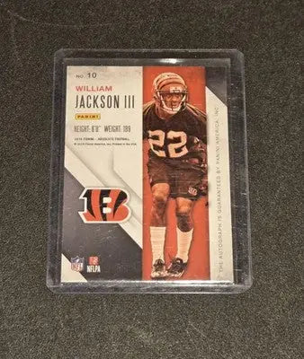 2016 Panini Absolute #10 William Jackson III Rook Ink Blue - Football Card Single