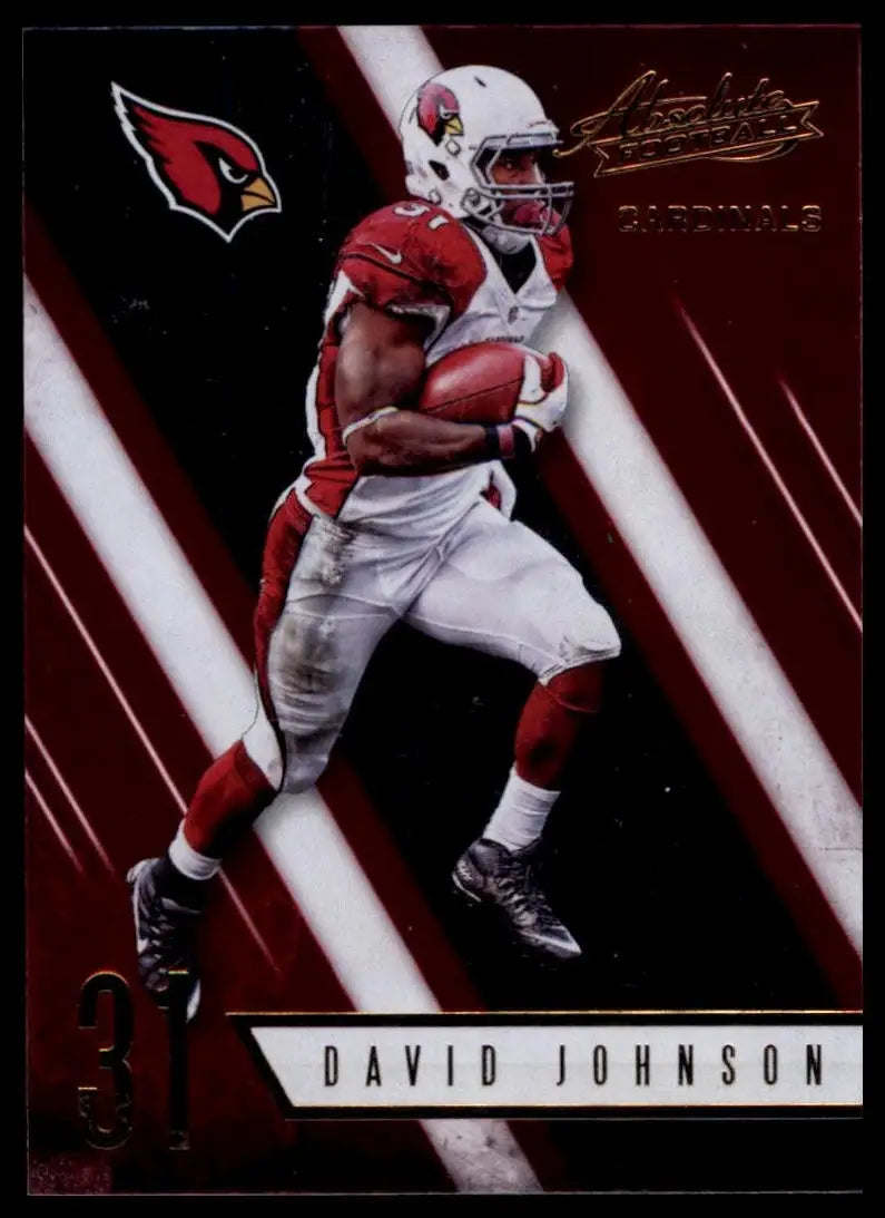 2016 Panini Absolute David Johnson #87 Arizona Cardinals Football Card NFL Sport - Football Card Single