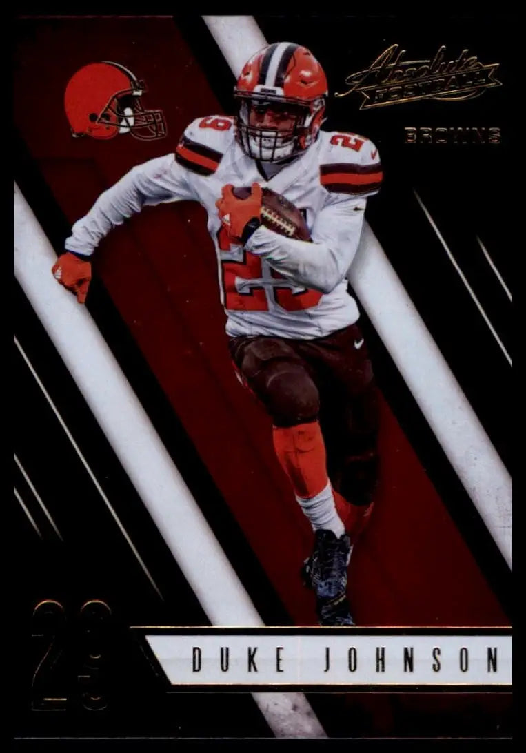 2016 Panini Absolute Duke Johnson #19 Cleveland Browns Football Card NFL Sports - Football Card Single