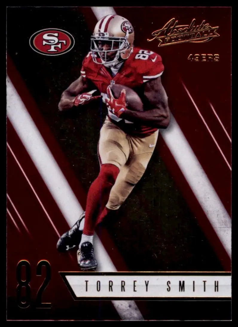 2016 Panini Absolute Torrey Smith #82 San Francisco 49ers Football Card NFL - Football Card Single