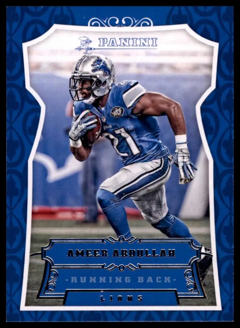 2016 Panini Ameer Abdullah #95 Detroit Lions Football Card NFL Sports - Football Card Single