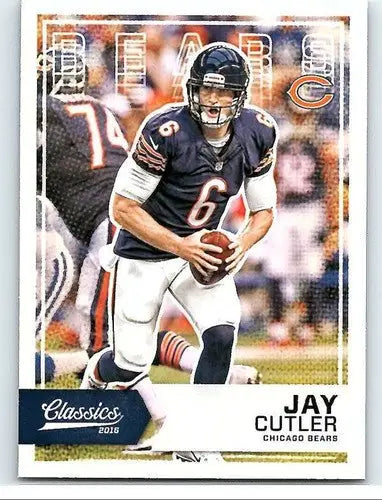 Original gloss Panini Classics Jay Cutler football card featuring Bears ID 6081