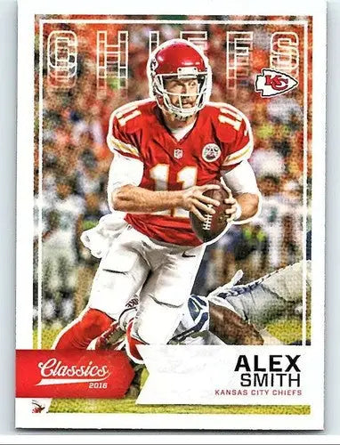 Alex Smith football card from Panini Classics 2016 with original gloss Chiefs NM-MT