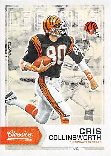 Original gloss Panini Classics Cris Collinsworth football card from 2016 Bengals set