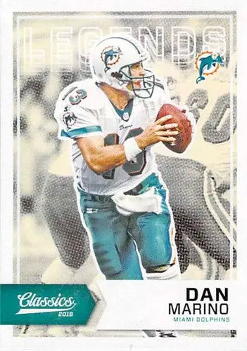 Dan Marino football card from Panini Classics Legends 2016 with original gloss