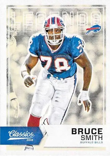 Original gloss Bruce Smith football card from Panini Classics Legends 2016 Bills