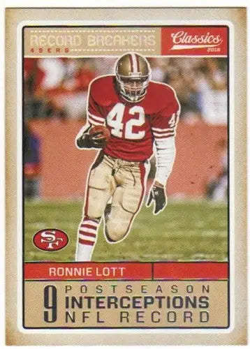 2016 Panini Classics Record Breakers #22 Ronnie Lott NM-MT 49ers ID:6054 - Football Card Single