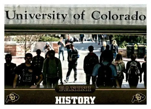 University of Colorado trading card featuring Panini Colorado Buffaloes with original gloss