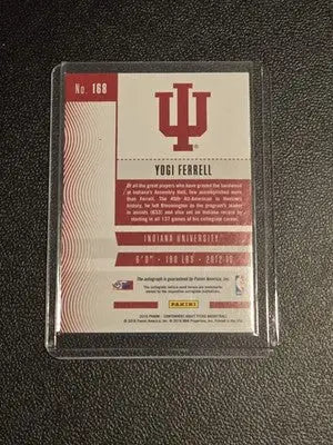 2016 Panini Contenders Draft Picks #168 Yogi Ferrell College Ticket Autographs - Basketball Card Single
