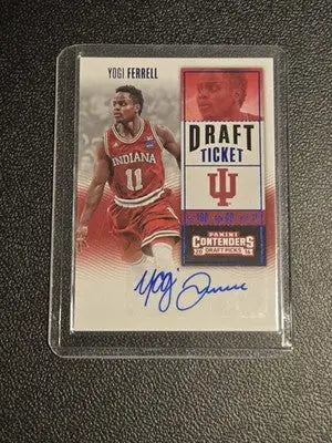 2016 Panini Contenders Draft Picks #168 Yogi Ferrell College Ticket Autographs - Basketball Card Single