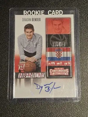 2016 Panini Contenders Draft Picks #190 Dragan Bender Autographs - Basketball Card Single
