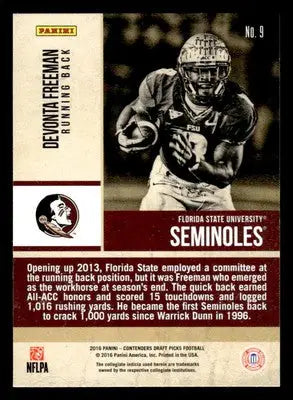2016 Panini Contenders Draft Picks #9 Devonta Freeman Old School Colors - Football Card Single