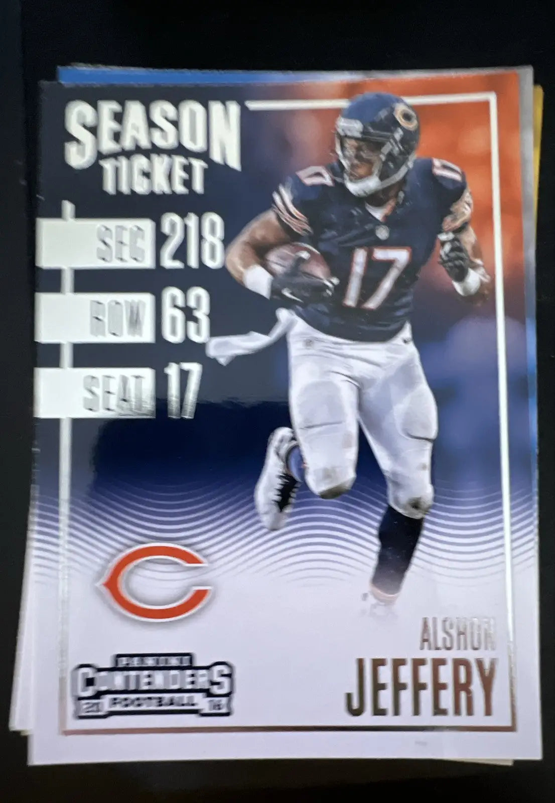 2016 Panini Contenders - Season Ticket Alshon Jeffery #28