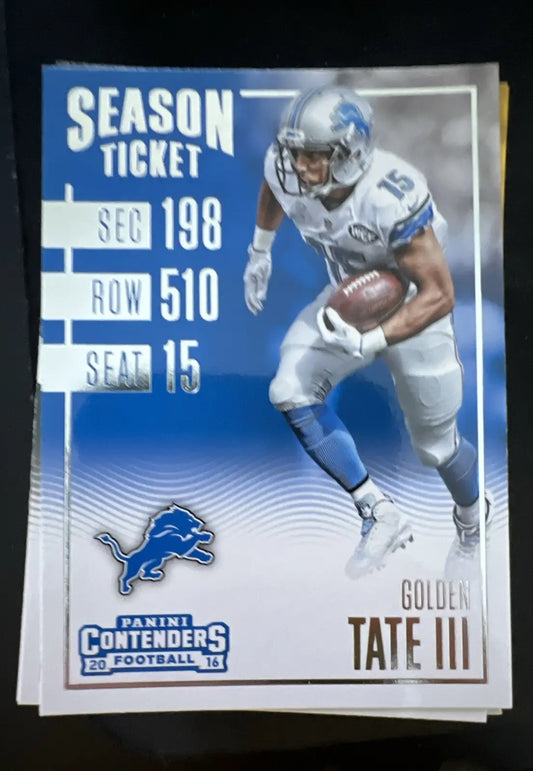 2016 Panini Contenders - Season Ticket Golden Tate #32