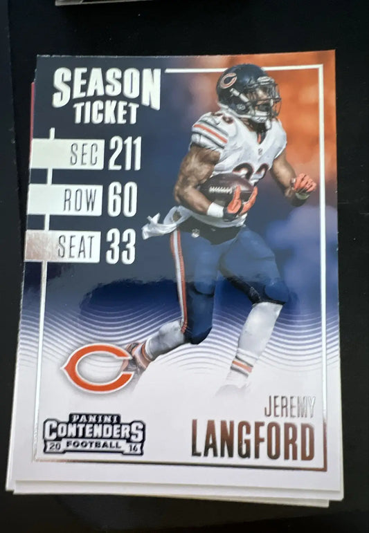2016 Panini Contenders - Season Ticket Jeremy Langford #27