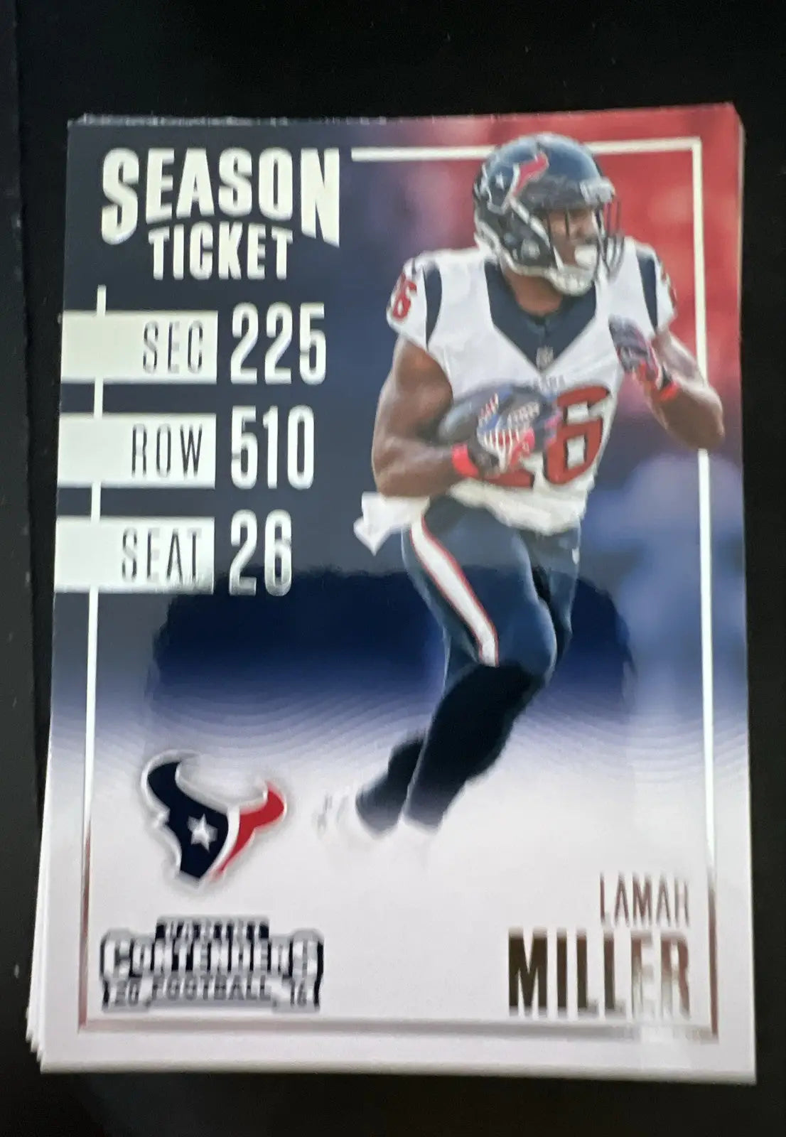 2016 Panini Contenders - Season Ticket Lamar Miller #89