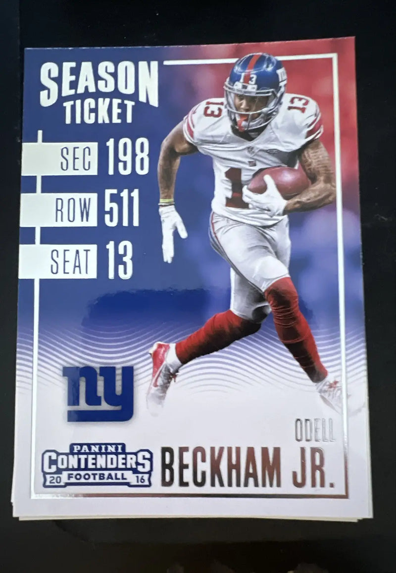 2016 Panini Contenders - Season Ticket Odell Beckham Jr. #5