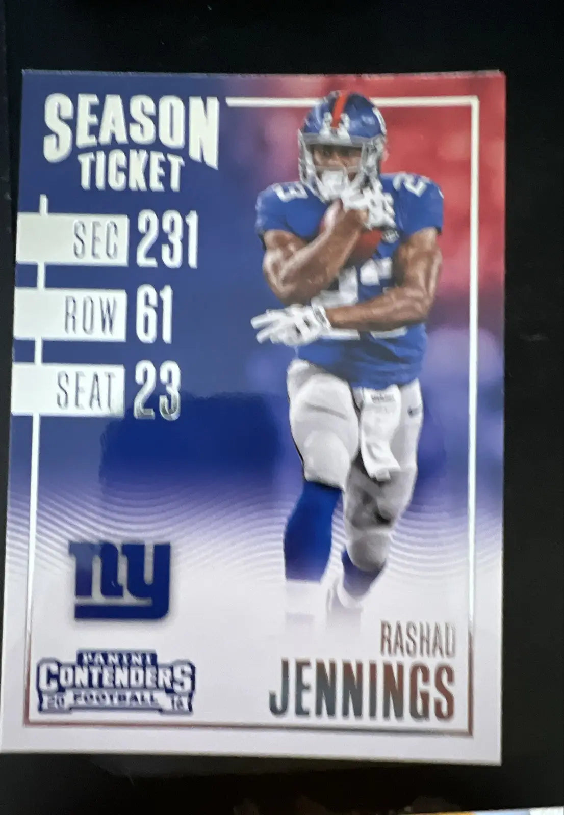 2016 Panini Contenders - Season Ticket Rashad Jennings #6
