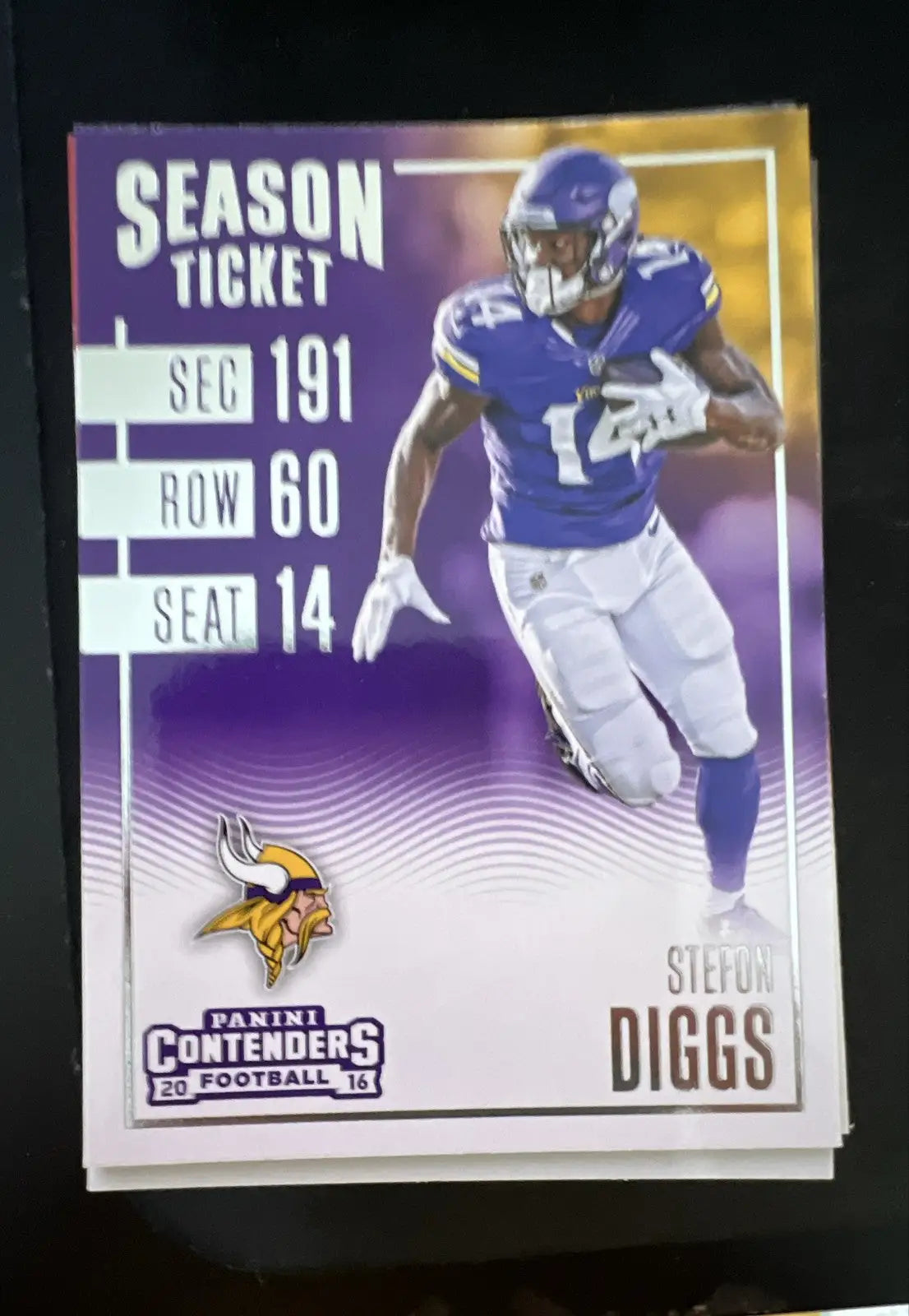 2016 Panini Contenders - Season Ticket Stefon Diggs #38
