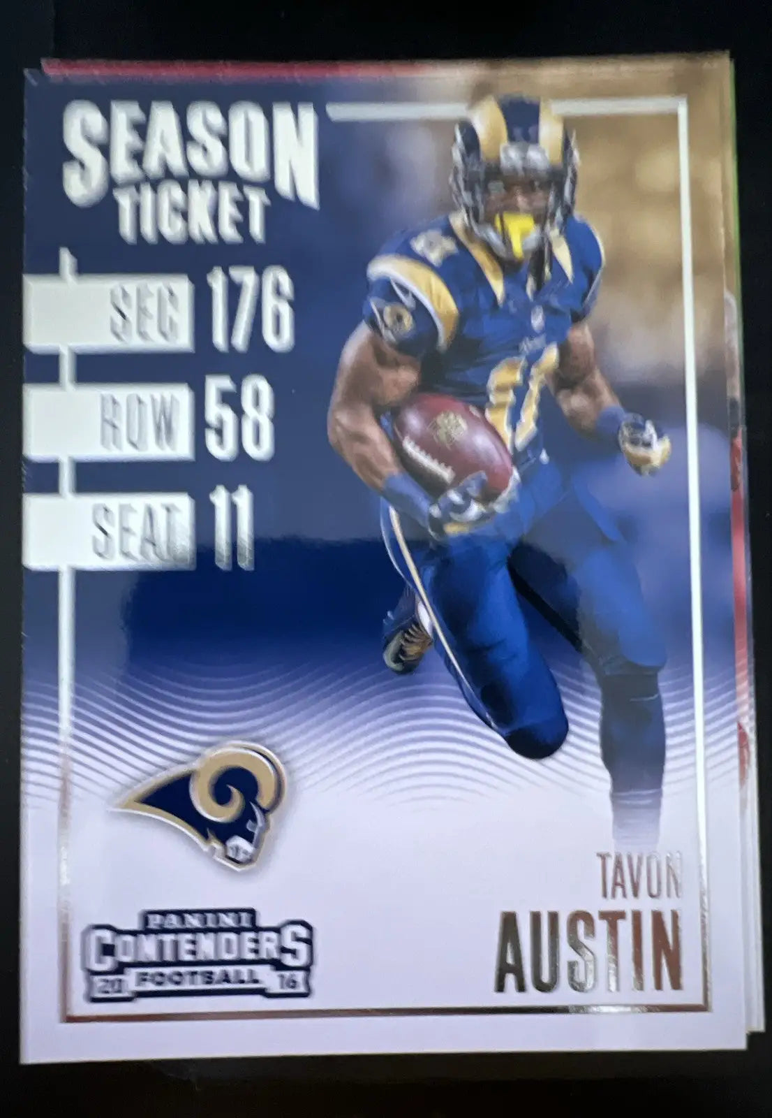 2016 Panini Contenders - Season Ticket Tavon Austin #18