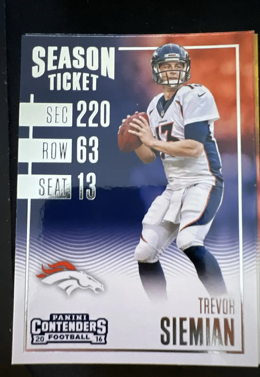 2016 Panini Contenders - Season Ticket Trevor Siemian #64