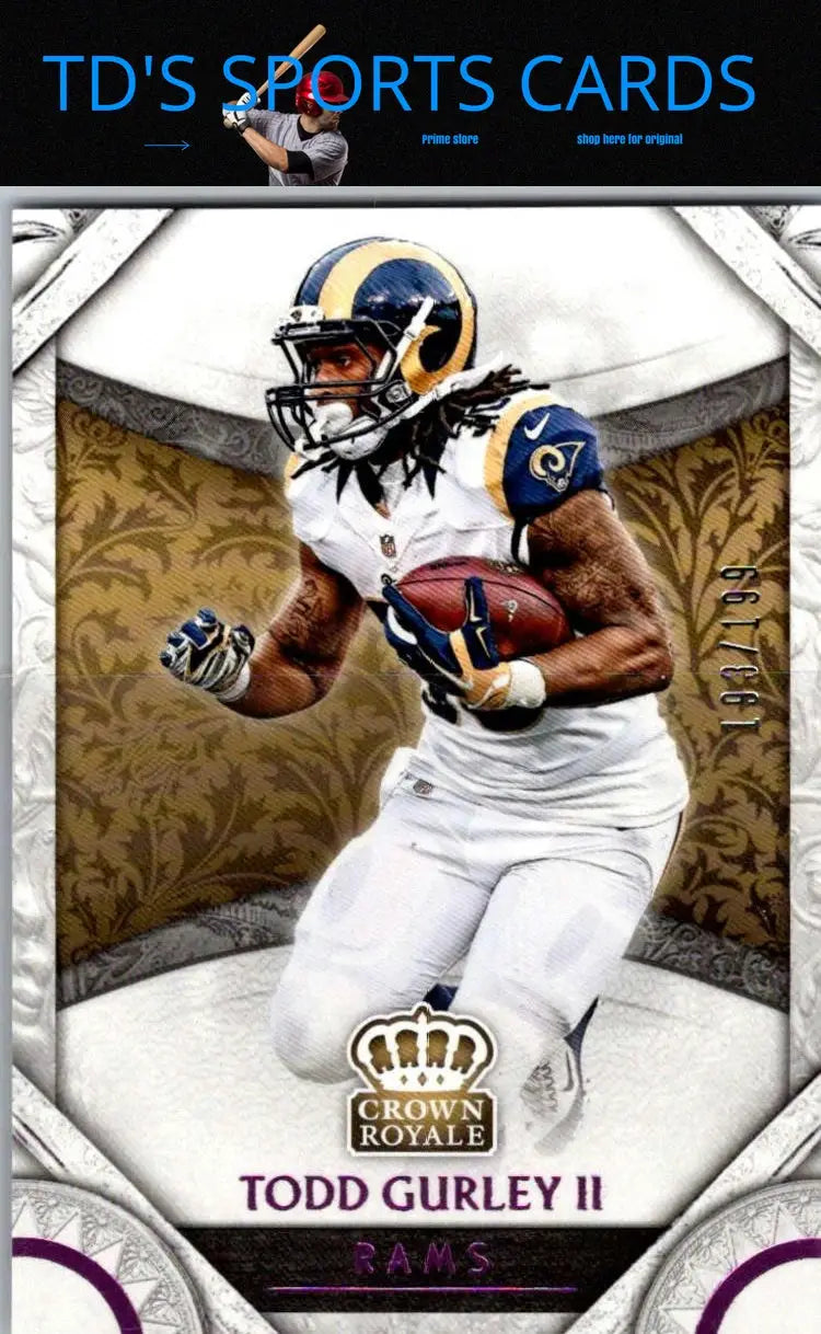 Todd Gurley II football card from Panini Crown Royale 2016 series