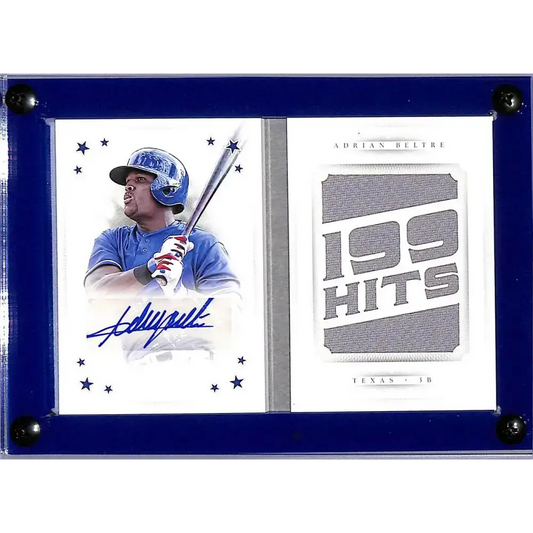 2016 Panini National Treasures Stars #SBMS-AB Adrian Beltre NM-MT MEM Auto 7/10 Texas Rangers - Baseball Card Single