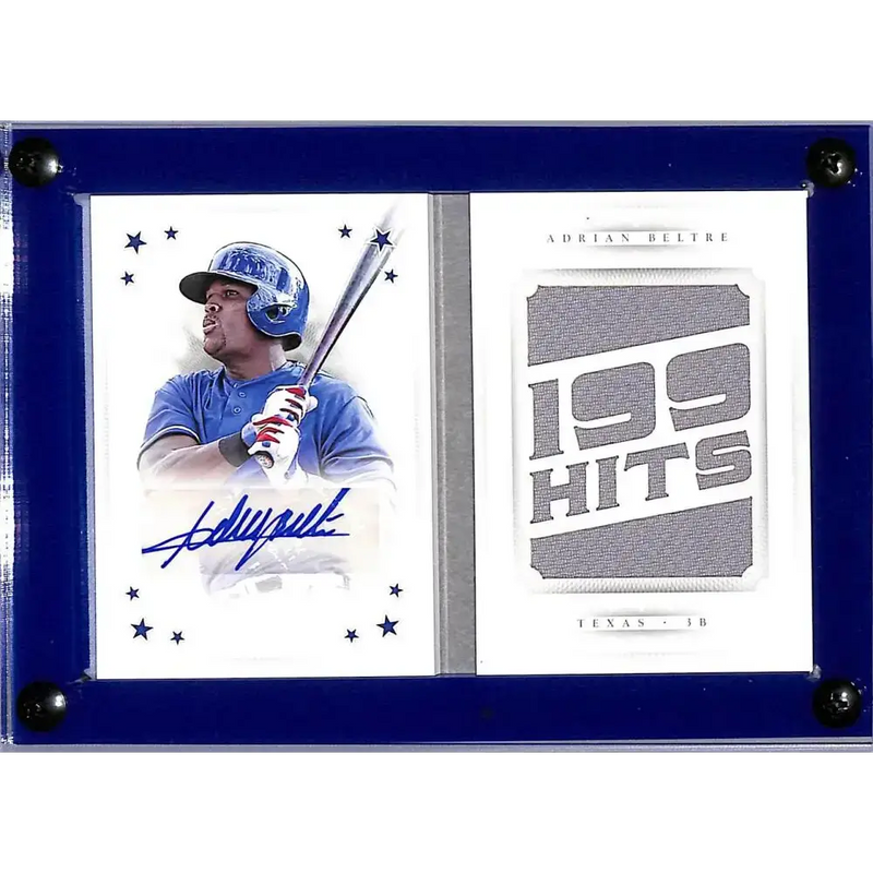 2016 Panini National Treasures Stars #SBMS-AB Adrian Beltre NM-MT MEM Auto 7/10 Texas Rangers - Baseball Card Single