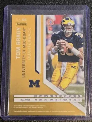 2016 Panini Prizm Collegiate Draft Picks #95 Tom Brady Prizms - Football Card Single