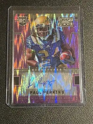 2016 Panini Prizm Collegiate Draft Picks Paul Perkins Autographs Purple #/99 - Football Card Single