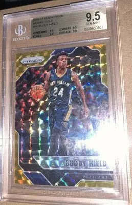 2016 Panini Prizm Mosaic Buddy Hield Gold ROOKIE BGS 9.5 GEM MINT #10/10 - Basketball Card Single