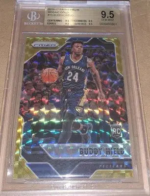 2016 Panini Prizm Mosaic Buddy Hield Gold ROOKIE BGS 9.5 GEM MINT #10/10 - Basketball Card Single