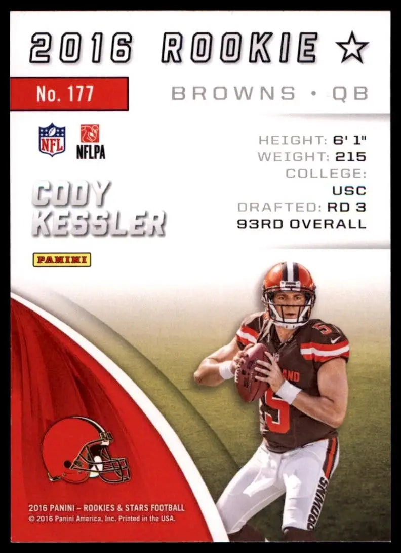 2016 Panini Rookies & Stars - Rookies One Star Cody Kessler #177 (RC) - Football Card Single