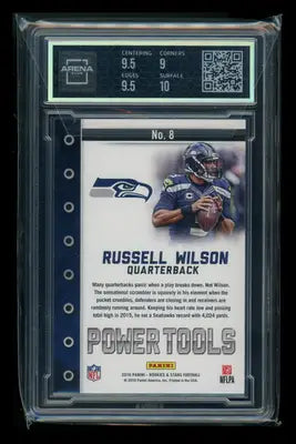 2016 Panini Rookies & Stars Power Tools Russell Wilson #No. 8 Arena Club 9.5