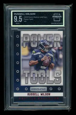 2016 Panini Rookies & Stars Power Tools Russell Wilson #No. 8 Arena Club 9.5