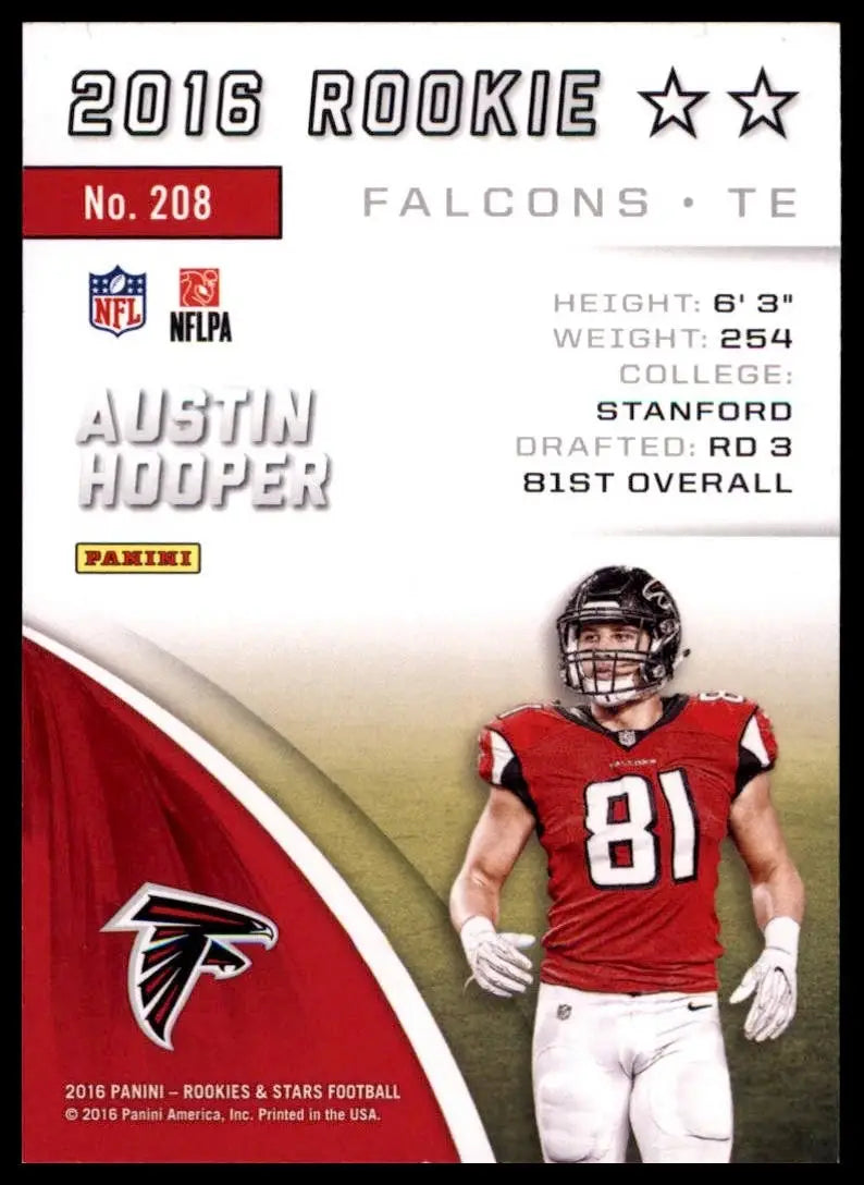 2016 Panini Rookies & Stars - Rookies Two Star Austin Hooper #208 (RC) - Football Card Single