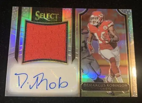 Demarcus Robinson autographed football card from Panini Select Jumbo Signature Swatches