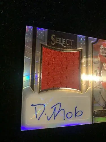 Signed 2016 Panini Select Jumbo Signature Swatches Demarcus Robinson Rookie Card