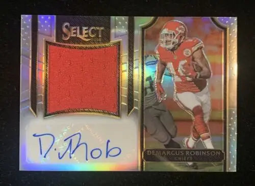 Demarcus Robinson autographed football card from 2016 Panini Select Jumbo Signature Swatches