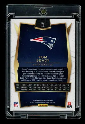 2016 Panini Select Tom Brady #13 Football - Football Card Single