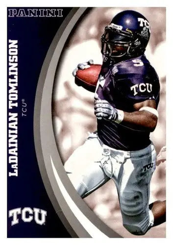 Original gloss of LaDainian Tomlinson football card from Panini TCU TCU Horned Frogs