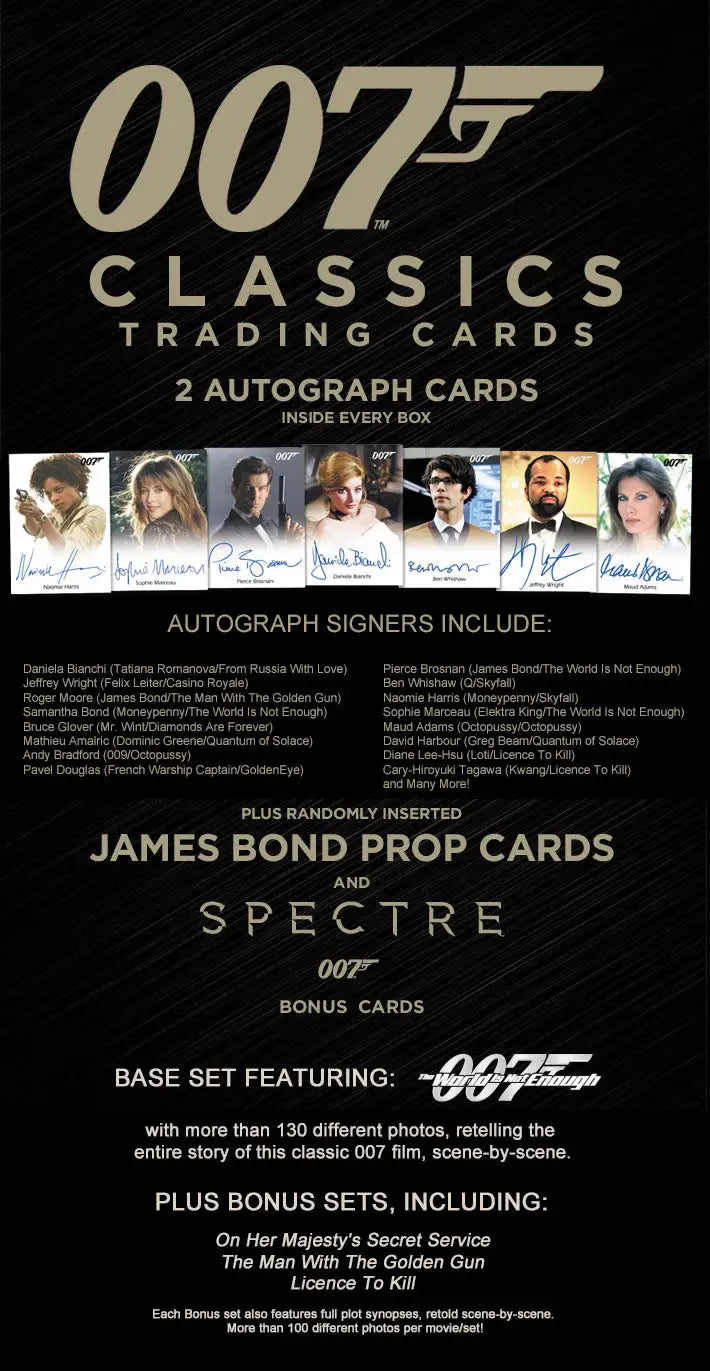 2016 Rittenhouse James Bond 007 Classics Hobby Box with 2 Autos - Entertainment Card Box