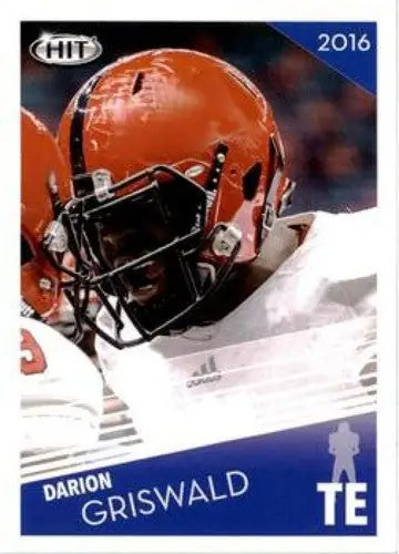Original gloss Darion Griswald football card from 2016 SAGE Hit #41 Simply Sandoval
