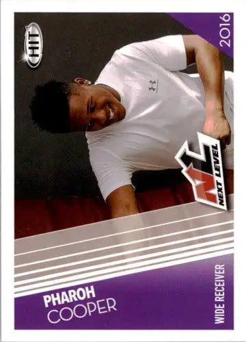 Original gloss Sage Hit Pharoh Cooper football card from 2016 Next Level WR collection