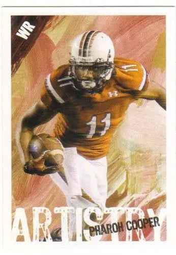 Original gloss Pharoh Cooper football card from Sage Hit Artistry series in NM-MT condition