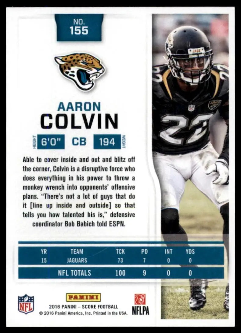 2016 Score - Aaron Colvin #155