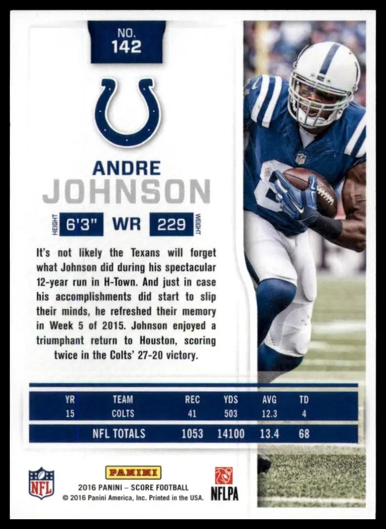 2016 Score - Andre Johnson #142