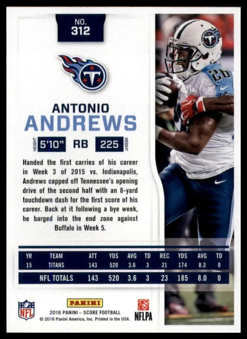 2016 Score - Antonio Andrews #312