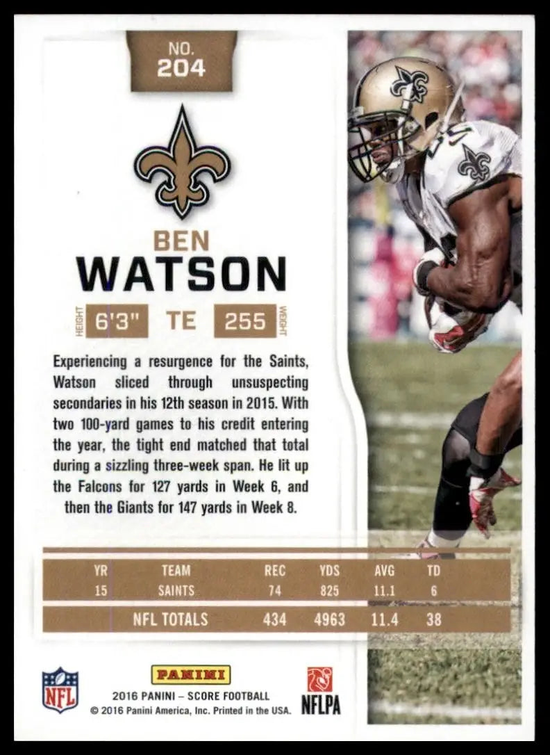 2016 Score - Ben Watson #204